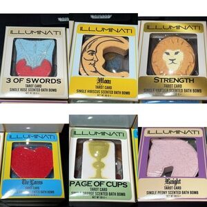 6 Bath Bombs With Tarot Card In Each New